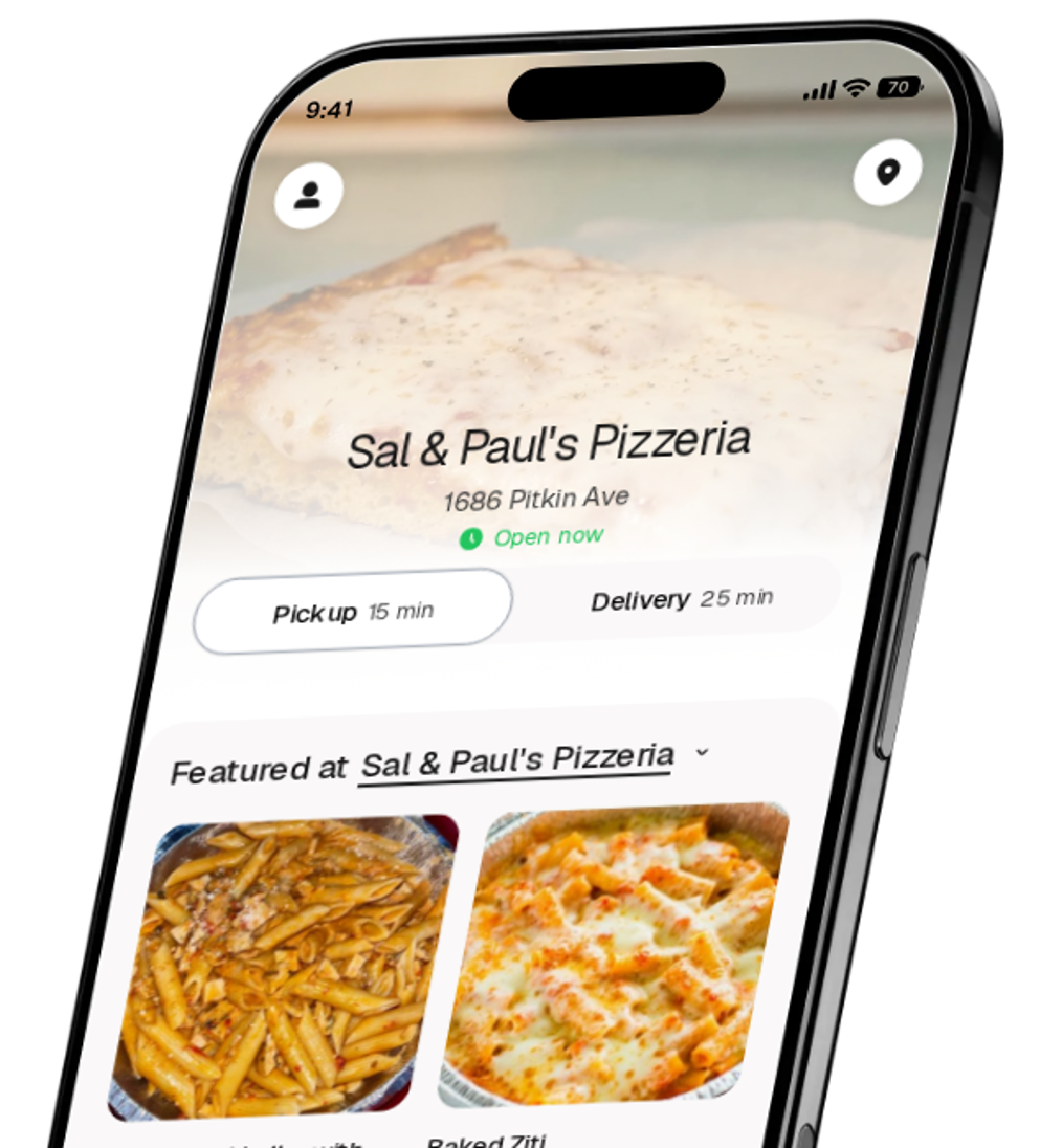 Sal & Paul's Pizzeria app preview