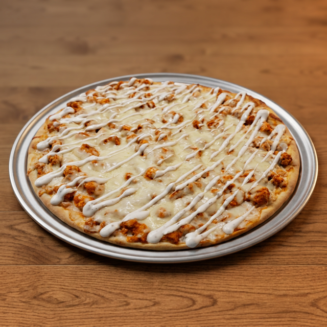 Buffalo Style Chicken Pizza.